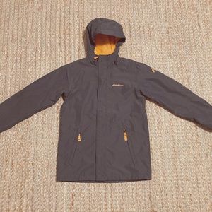 Eddie Bauer Boy's lined Rain Jacket/ Shell in M (10-12)